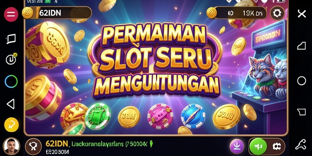 Tampilan gameplay seru dari aplikasi slot 62IDN.