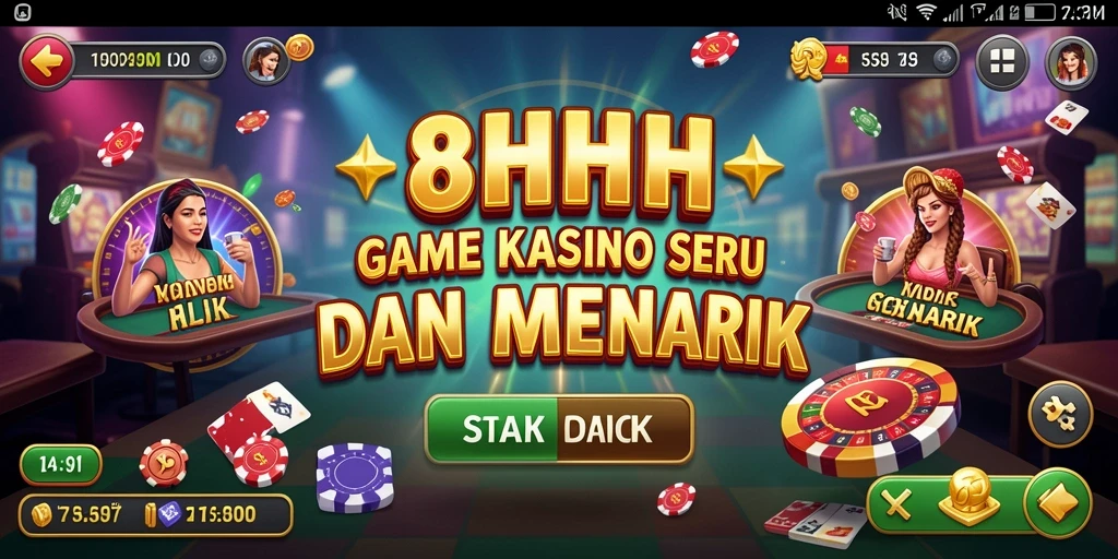 Tampilan gameplay seru dan menegangkan di 8HHH.