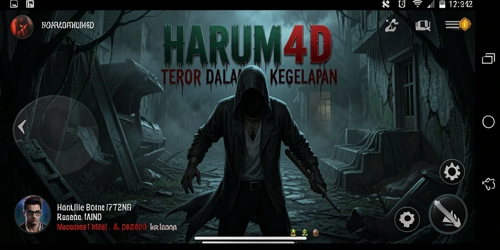 Screenshot gameplay HOROR yang mendebarkan di HARUM4D.