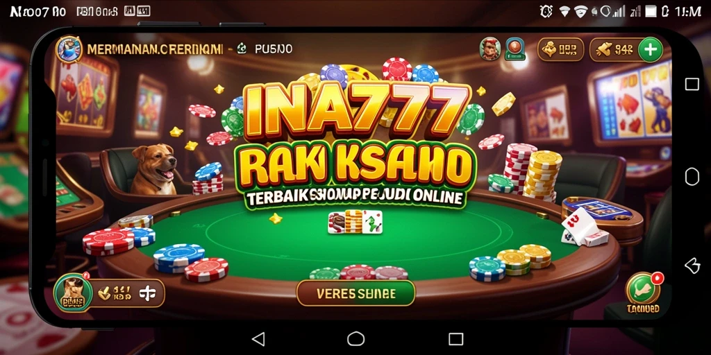 Tampilan gameplay menarik dari aplikasi Kasino INA777.