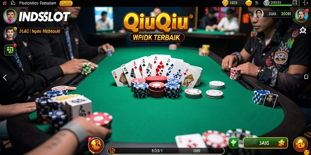 Tampilan permainan QiuQiu yang seru dan menegangkan di INDSLOT.