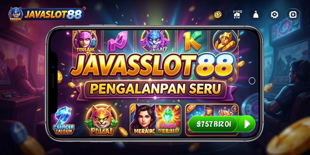 Tampilan gameplay seru dari permainan slot JAVASLOT88.