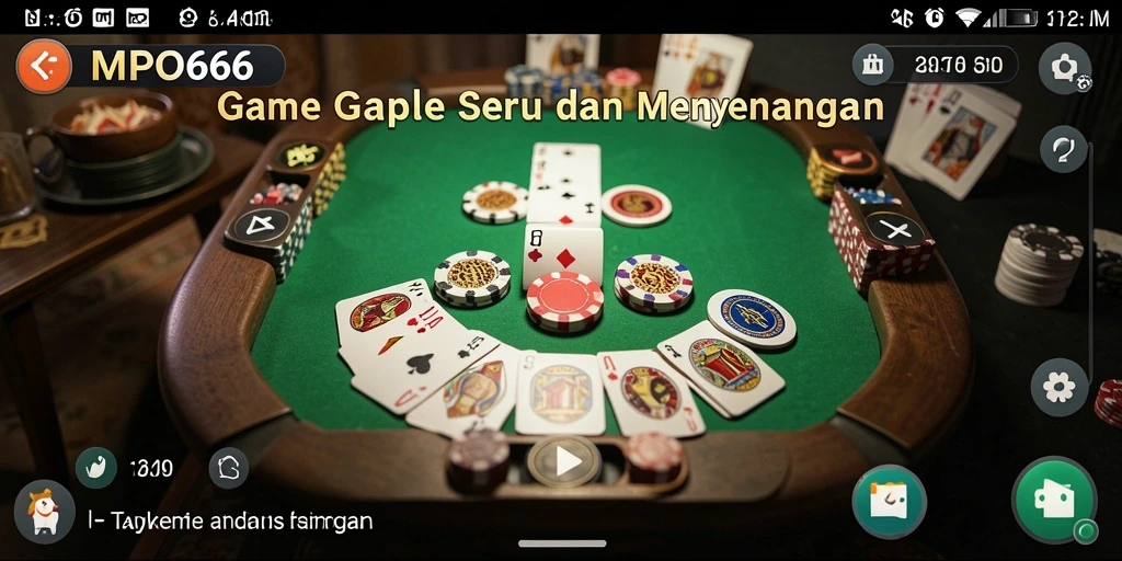 Screenshot gameplay Gaple seru di MPO666.