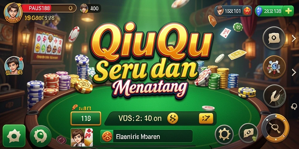 Tampilan gameplay seru QiuQiu di PAUS188.
