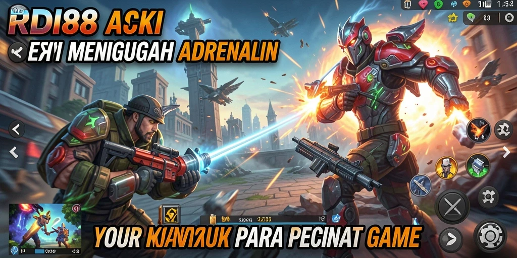 Tampilan gameplay seru dan mendebarkan dari RDI88.
