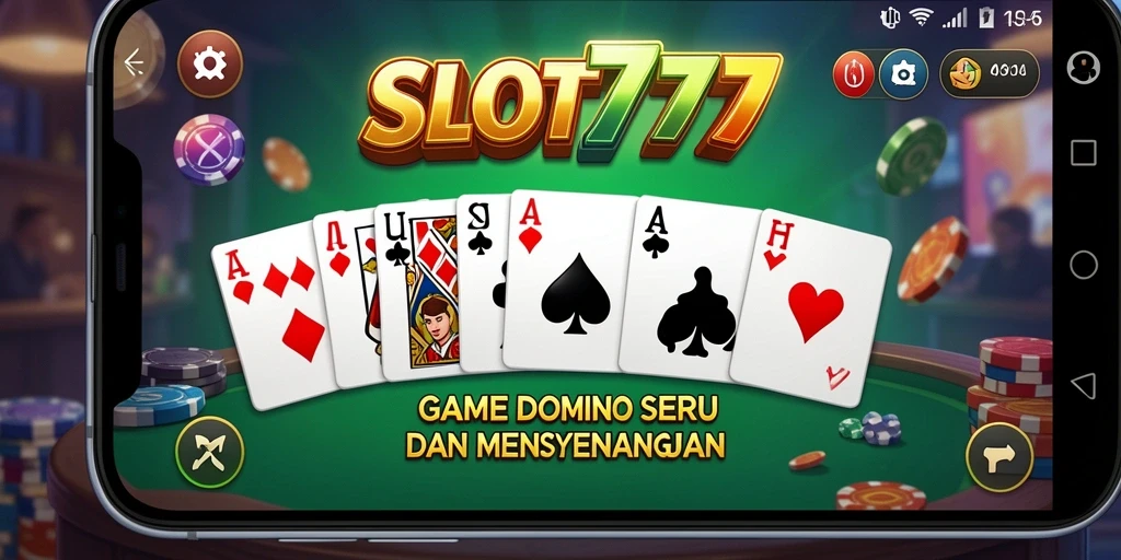 Tampilan gameplay domino yang seru dan menghibur.