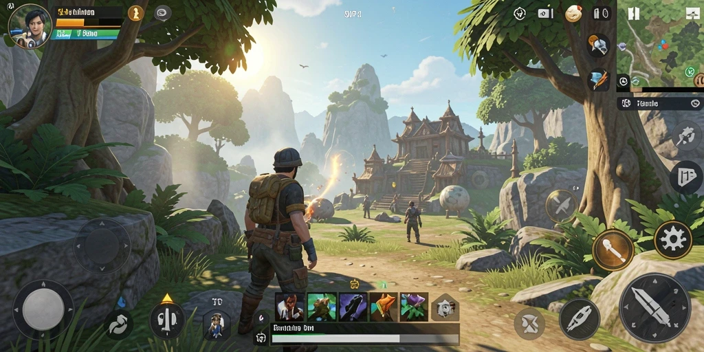 Tangkapan layar gameplay menampilkan petualangan di dunia terbuka.