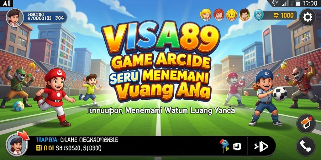 Screenshot gameplay utama VISA89 menampilkan aksi seru dalam permainan Arcade.
